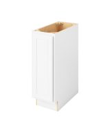 Hudson - 12" Base Full Height, 1 Door, 2 Shelves in White HWH-BFH12