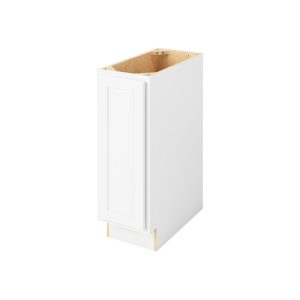 Hudson - 12" Base Full Height, 1 Door, 2 Shelves in White HWH-BFH12