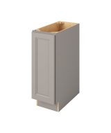 Monaco - 12" Base Full Height, 1 Door, 2 Shelves in Grey MGR-BFH12