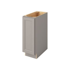Monaco - 12" Base Full Height, 1 Door, 2 Shelves in Grey MGR-BFH12