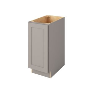 Cooper - 15" Base Full Height, 1 Door, 2 Shelves in Grey CGR-BFH15