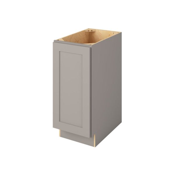 Cooper - 15" Base Full Height, 1 Door, 2 Shelves in Grey CGR-BFH15