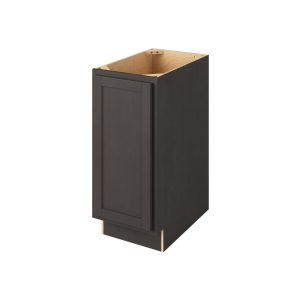 Hudson - 15" Base Full Height, 1 Door, 2 Shelves in Slate HSL-BFH15