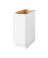 Monaco - 15" Base Full Height, 1 Door, 2 Shelves in White MWH-BFH15