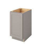 Cooper - 18" Base Full Height, 1 Door, 2 Shelves in Grey CGR-BFH18