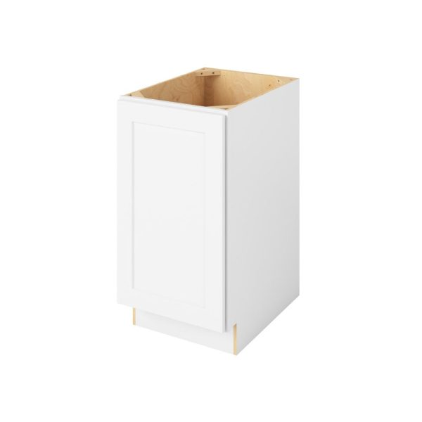 Cooper - 18" Base Full Height, 1 Door, 2 Shelves in White CWH-BFH18