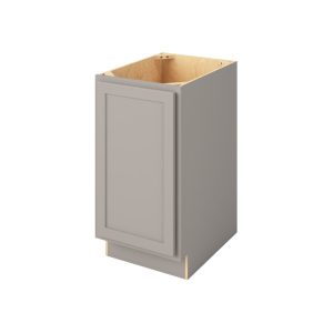 Hudson - 18" Base Full Height, 1 Door, 2 Shelves in Grey HGR-BFH18