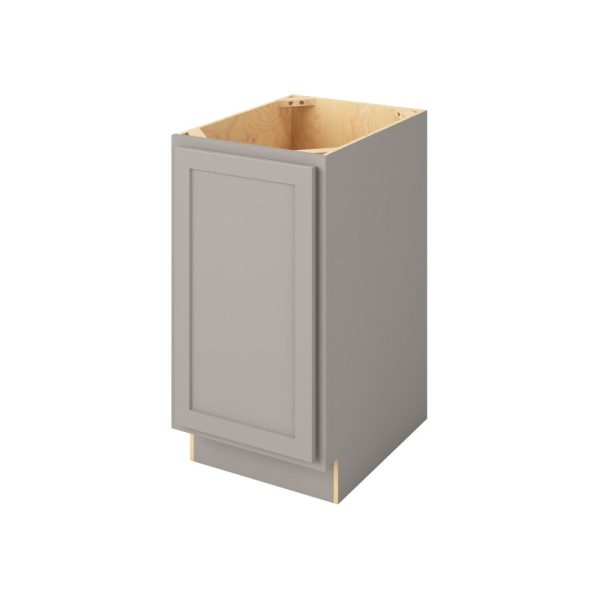 Hudson - 18" Base Full Height, 1 Door, 2 Shelves in Grey HGR-BFH18