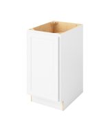 Hudson - 18" Base Full Height, 1 Door, 2 Shelves in White HWH-BFH18