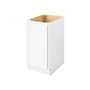 Hudson - 18" Base Full Height, 1 Door, 2 Shelves in White HWH-BFH18