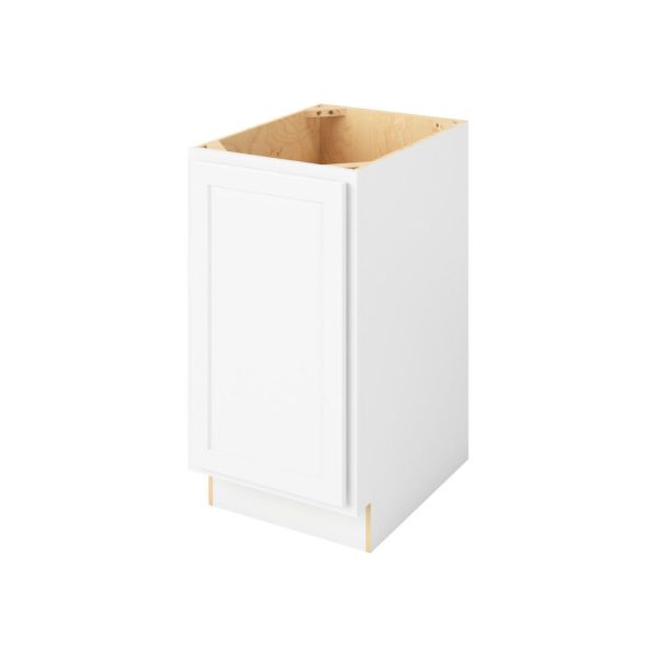 Hudson - 18" Base Full Height, 1 Door, 2 Shelves in White HWH-BFH18