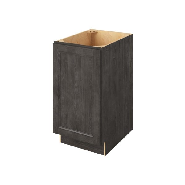Monaco - 18" Base Full Height, 1 Door, 2 Shelves in Slate MSL-BFH18