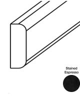 Cooper, Hudson, Monaco - 3/4" W x 96" L x 1/4" T Batten Moulding - in Espresso ESP-BM8