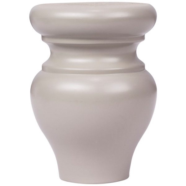 Cooper, Hudson, Monaco - 3-1/4" W x 4-1/2" H x 3-1/4" D Bun Foot - in Grey PGRY-BUNFOOT
