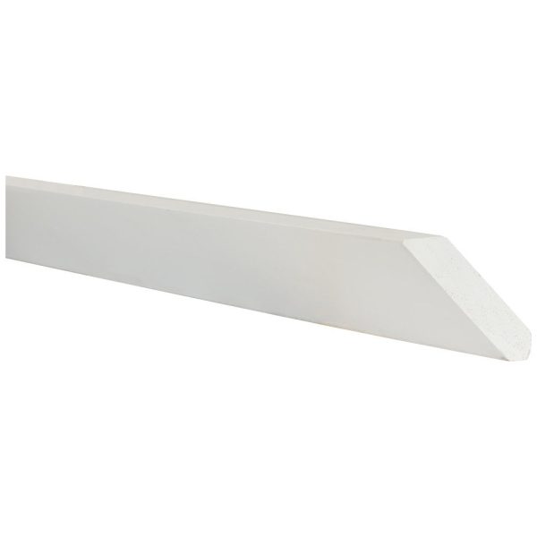 Cooper, Hudson, Monaco - 3-13/16" H 96" L x 11/16" T Crown Moulding Angled - in White PWH-CMA8