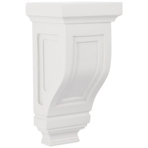 Cooper, Hudson, Monaco - 4-5/8" W x 9-5/8" H x 4-11/16" D Corbel - Basic - in White B-PWH-CORBEL