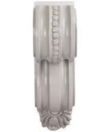 Cooper, Hudson, Monaco - 3-9/16" W x 12" H x 7-3/16" D Corbel - Large Classic Scroll - in Grey LS-PGRY-CORBEL