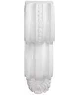 Cooper, Hudson, Monaco - 3-9/16" W x 12" H x 7-3/16" D Corbel - Large Classic Scroll - in White LS-PWH-CORBEL