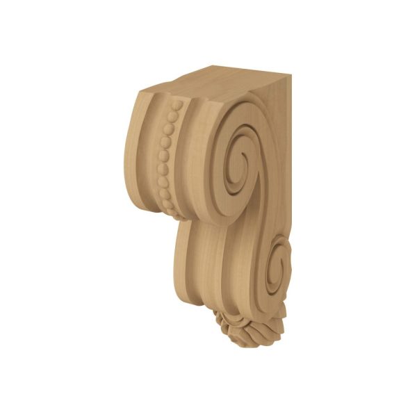 Cooper, Hudson, Monaco - 3-9/16" W x 12" H x 7-3/16" D Corbel - Large Classic Scroll - in Sandstone LS-SD-CORBEL