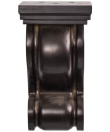 Cooper, Hudson, Monaco - 3-3/4" W x 7" H x 3-3/4" D Corbel - Classic Scroll - in Espresso S-ESP-CORBEL