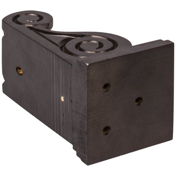 Cooper, Hudson, Monaco - 3-3/4" W x 7" H x 3-3/4" D Corbel - Classic Scroll - in Espresso S-ESP-CORBEL