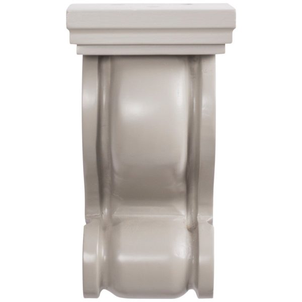 Cooper, Hudson, Monaco - 3-3/4" W x 7" H x 3-3/4" D Corbel - Classic Scroll - in Grey S-PGRY-CORBEL