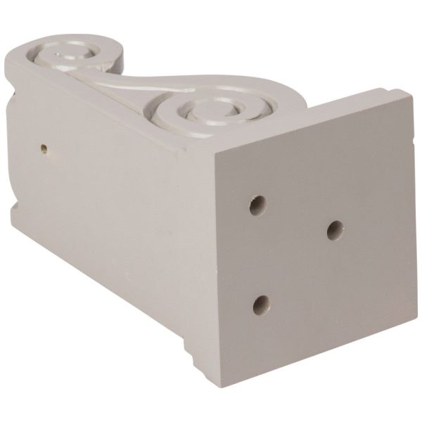 Cooper, Hudson, Monaco - 3-3/4" W x 7" H x 3-3/4" D Corbel - Classic Scroll - in Grey S-PGRY-CORBEL