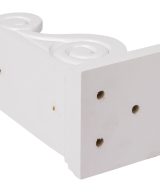 Cooper, Hudson, Monaco - 3-3/4" W x 7" H x 3-3/4" D Corbel - Classic Scroll - in White S-PWH-CORBEL