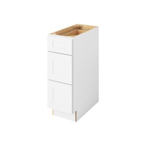 Cooper - 12" Three Drawer Base in White 3-CWH-DB12