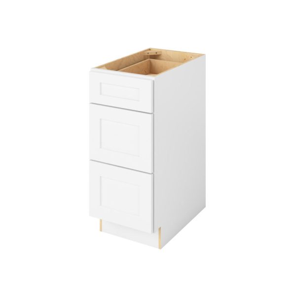 Cooper - 15" Three Drawer Base in White 3-CWH-DB15