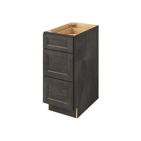 Monaco - 15" Three Drawer Base in Slate 3-MSL-DB15