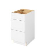 Cooper - 18" Three Drawer Base in White 3-CWH-DB18
