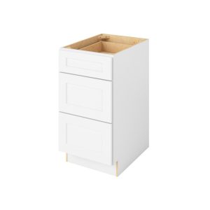 Cooper - 18" Three Drawer Base in White 3-CWH-DB18
