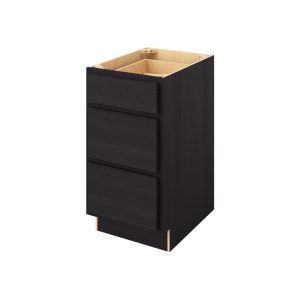 Hudson - 18" Three Drawer Base in Espresso 3-HES-DB18