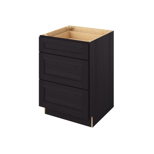 Cooper - 24" Three Drawer Base in Espresso 3-CES-DB24