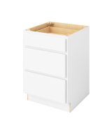 Hudson - 24" Three Drawer Base in White 3-HWH-DB24