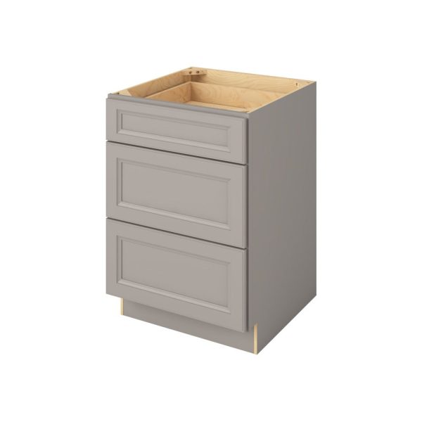 Monaco - 24" Three Drawer Base in Grey 3-MGR-DB24