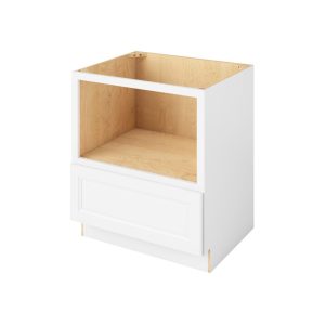 Monaco - 30" Microwave Base, 1 Drawer in White MWH-MWB30