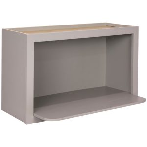 Cooper, Hudson, Monaco - 30" x 18" Microwave Wall Cabinet - in Grey PGRY-MWC3018
