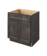 Monaco - 30" Sink Base, 2 Doors-1 False Front in Slate MSL-SB30