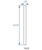 Cooper, Hudson, Monaco - 4-1/2" H 96" L x 1/4" T Toe-Kick Cover - in Slate SL-TKC8