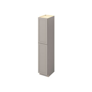 Cooper - 18" x 96" Utility Pantry, 2 Doors, 8 Shelves in Grey CGR-UP1896