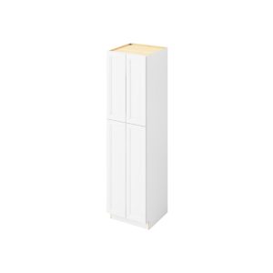 Monaco - 24" x 90" Utility Pantry, 4 Doors, 8 Shelves in White MWH-UP2490