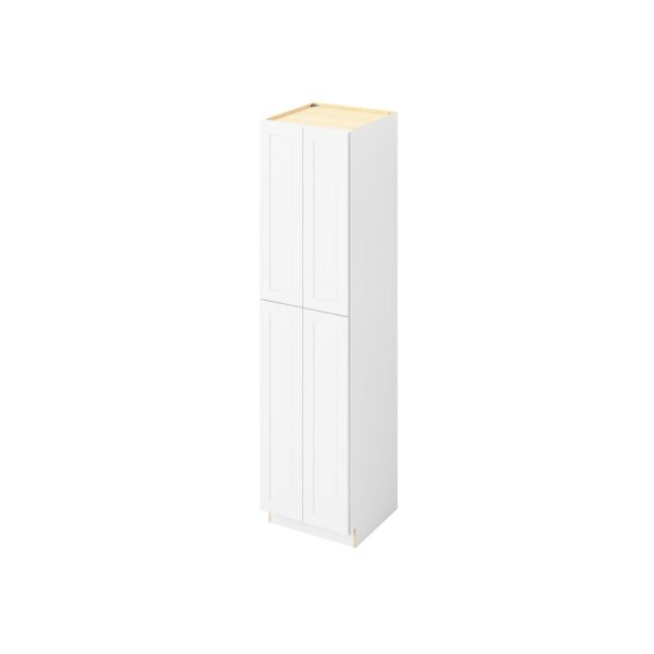 Cooper - 24" x 96" Utility Pantry, 4 Doors, 8 Shelves in White CWH-UP2496