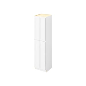 Hudson - 24" x 96" Utility Pantry, 4 Doors, 8 Shelves in White HWH-UP2496
