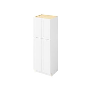 Cooper - 30" x 84" Utility Pantry, 4 Doors, 8 Shelves in White CWH-UP3084