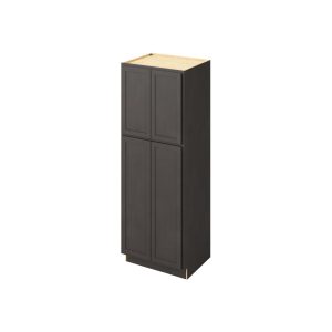 Hudson - 30" x 84" Utility Pantry, 4 Doors, 8 Shelves in Slate HSL-UP3084