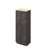 Monaco - 30" x 84" Utility Pantry, 4 Doors, 8 Shelves in Slate MSL-UP3084