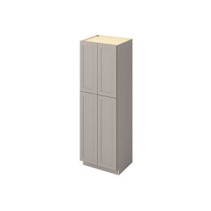 Cooper - 30" x 90" Utility Pantry, 4 Doors, 8 Shelves in Grey CGR-UP3090