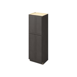 Hudson - 30" x 90" Utility Pantry, 4 Doors, 8 Shelves in Slate HSL-UP3090